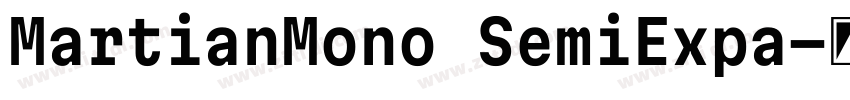 MartianMono SemiExpa字体转换